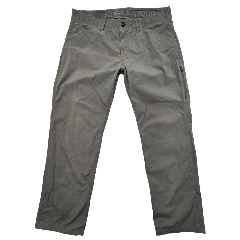 Under Armour UA Storm 1 Covert Tactical Pants Olive Green Mens 38x32 Ripstop